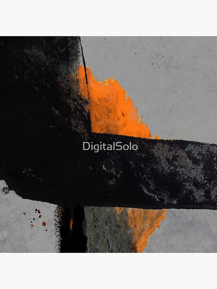 Minimal Orange on Black by DigitalSolo
