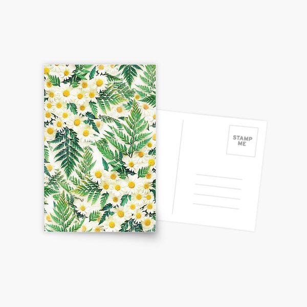 Item preview, Textured Vintage Daisy and Fern Pattern designed and sold by micklyn.