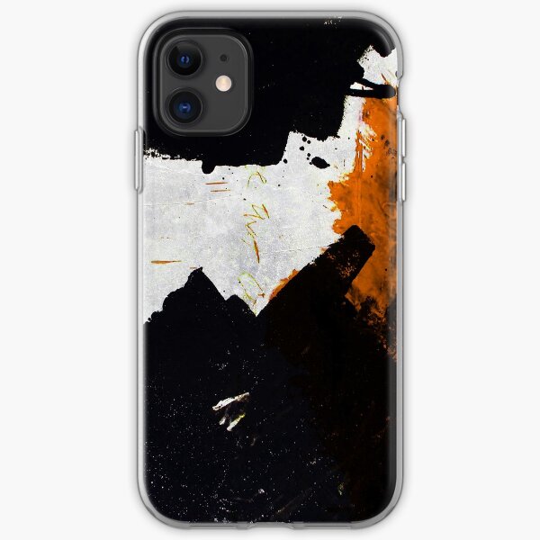 Minimal Orange on Black iPhone Soft Case