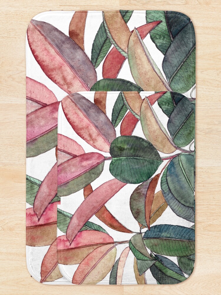 Alternate view of Rubber Plant Bath Mat