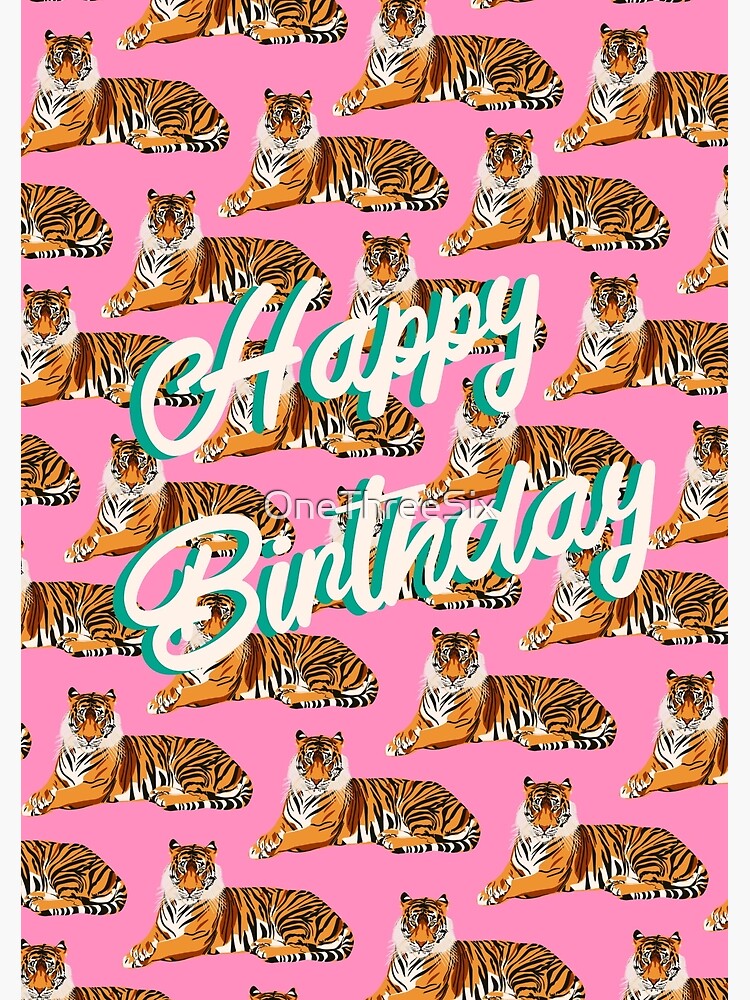 Wholesale Tiger & Toucan - 4x6 Blank Birthday Card for your store