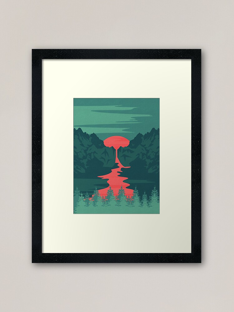 Alternate view of The Red River Framed Art Print