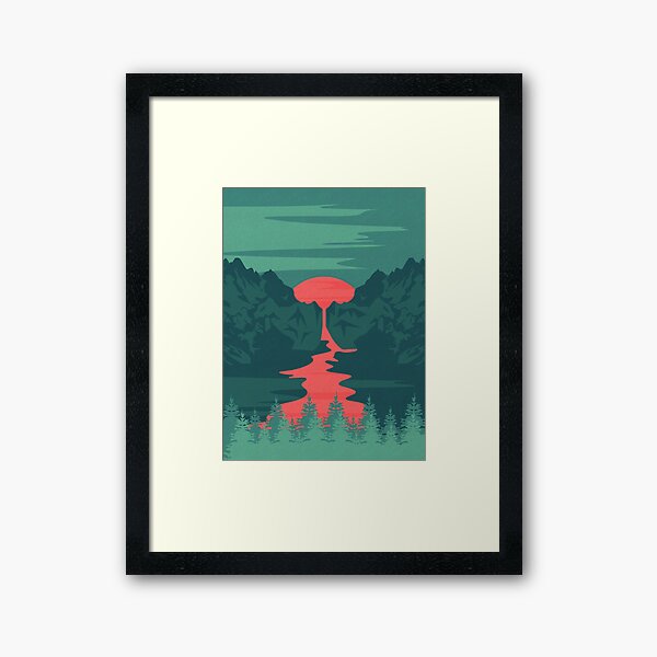 The Red River Framed Art Print
