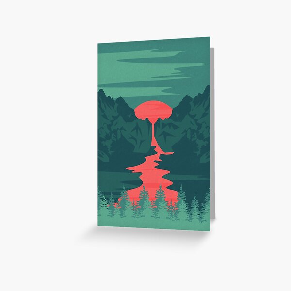 The Red River Greeting Card