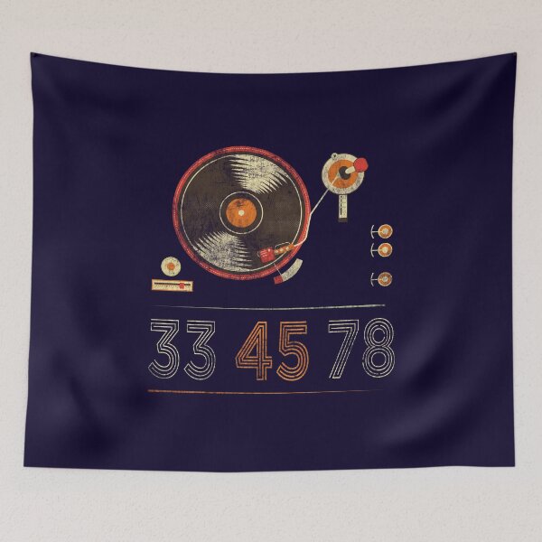 Item preview, 33 45 78 RPM Retro Vintage Distressed Shirt for Record Player Vinyl Record Lover Gift  designed and sold by niftee.