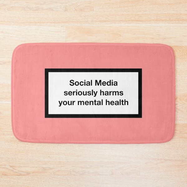 Item preview, Social media seriously harms your mental health designed and sold by asymmetrickid.