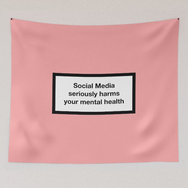 Item preview, Social media seriously harms your mental health designed and sold by asymmetrickid.