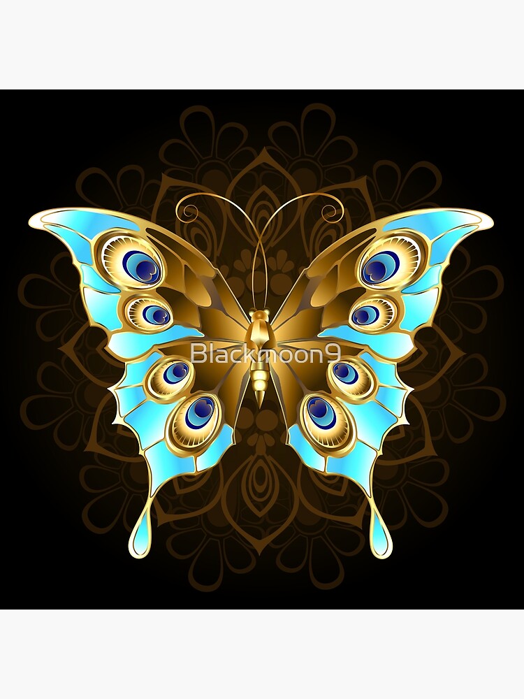 gold butterflies flying gold key gold life  Poster for Sale by Eden3