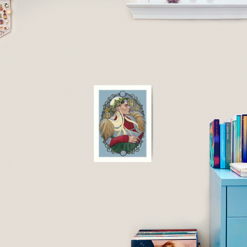 Elvenking in Winter Art Print