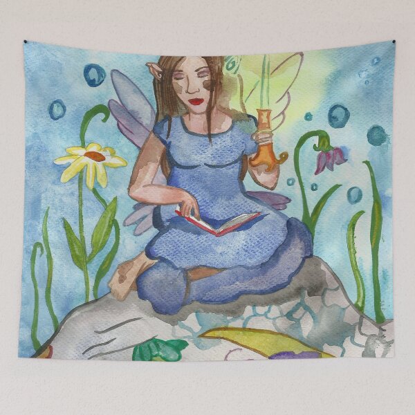 Item preview, Fairy and sleeping dragon designed and sold by Niina  Niskanen.