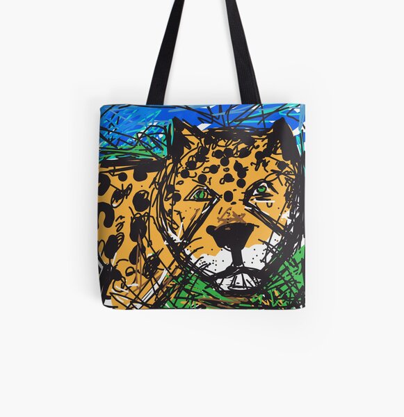 Jaguar All Over Print Tote Bag