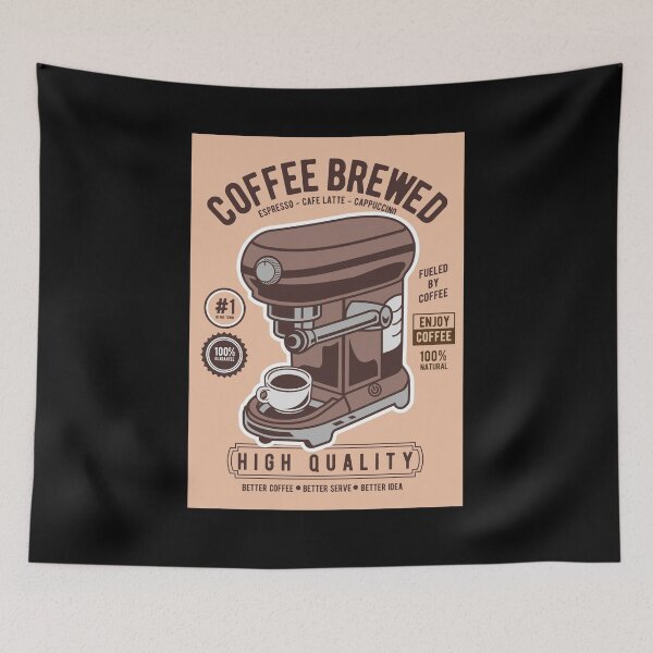 Item preview, COFFEE BREWED RETRO DESIGN designed and sold by Timcito.