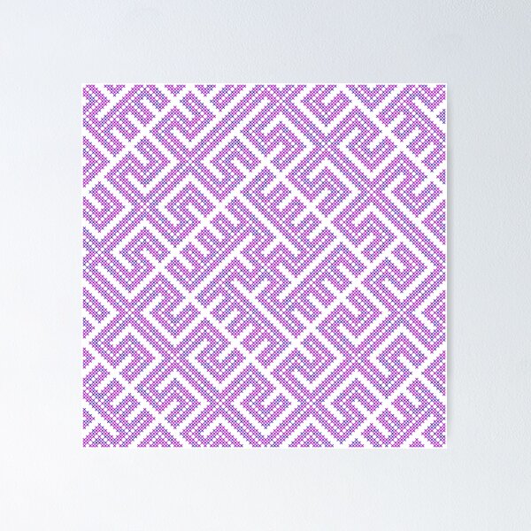 Item preview, Seamless the Slavic ornaments in blue and pink designed and sold by alyoha.