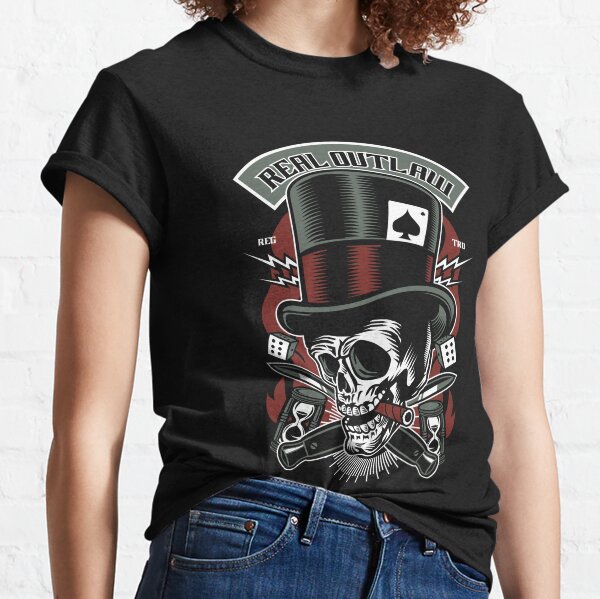 The Mountain Pirate Skull & Cross Bones Muskets Tee Black T-Shirt