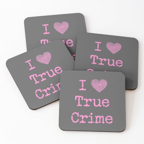 Item preview, I Love True Crime (Fingerprint heart) (pink) designed and sold by CrimeLab.