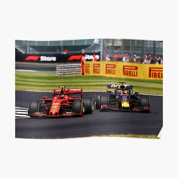 Leclerc vs Verstappen British Grand Prix 2019 2 Poster