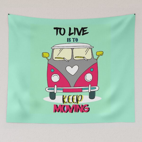 Item preview, To Live is to Keep Moving  designed and sold by Nora Gad.