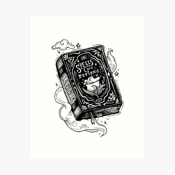Spell book Art Print