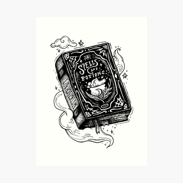 Spell book Art Print