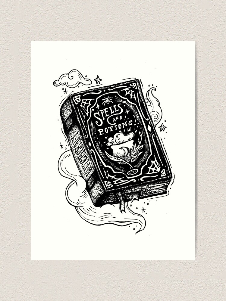 Spell book Art Print for Sale by holykrak