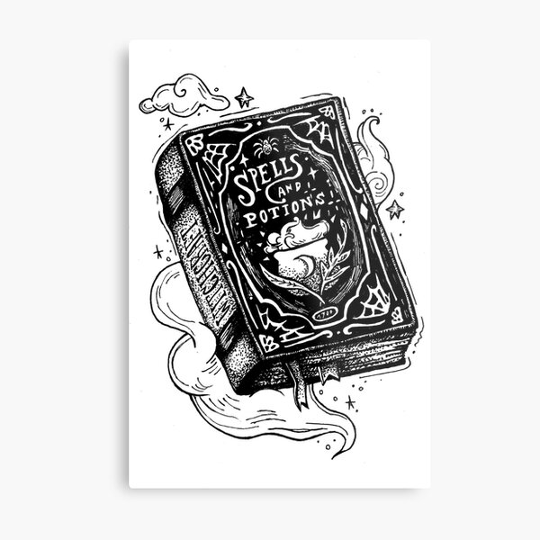 Spell book Metal Print