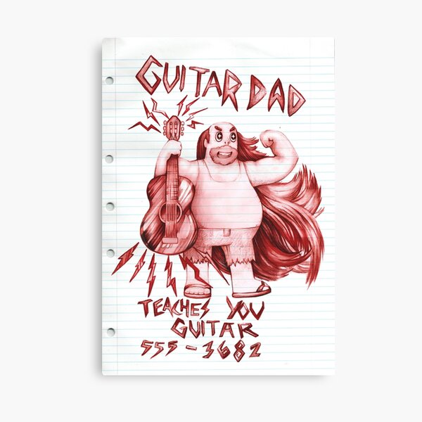 'Guitar dad' shirt - Steven Universe Canvas Print