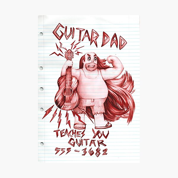 'Guitar dad' shirt - Steven Universe Photographic Print