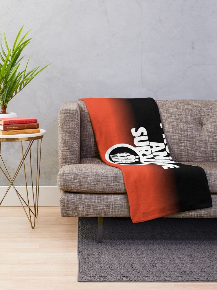 Alternate view of NDVH Protect and Survive Throw Blanket
