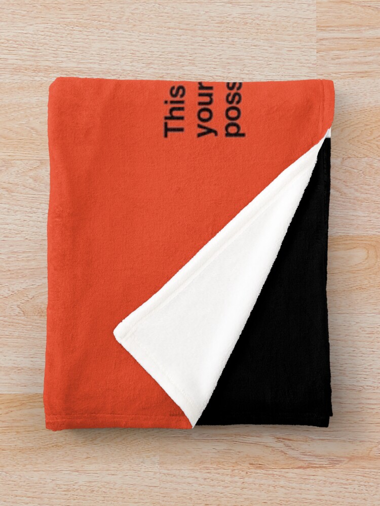 Alternate view of NDVH Protect and Survive Throw Blanket