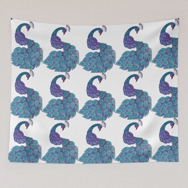 Item preview, Hand coloured image of a peacock designed and sold by JuliaWatkins.