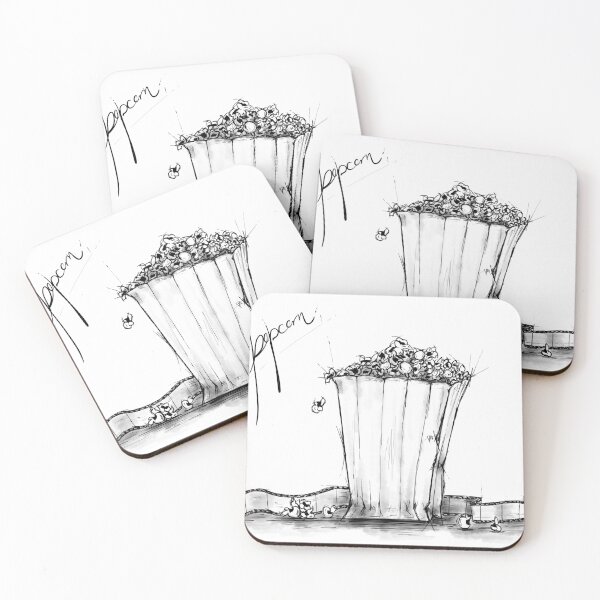 Item preview, Movie Film and Popcorns designed and sold by SketchingSofia.