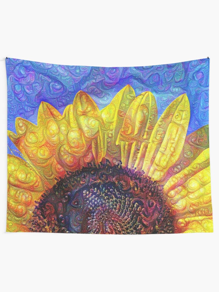 Alternate view of Solar eyelashes Tapestry
