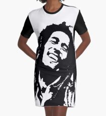 PORTRAIT of Bob the King of Reggae GIFT WRAPPED FOR CHRISTMAS Graphic T-Shirt Dress