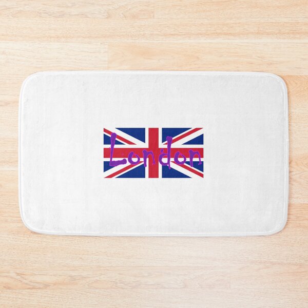 Item preview, London Flag UK Union Jack Flag Hot Pink Punk Sticker Tee designed and sold by deanworld.