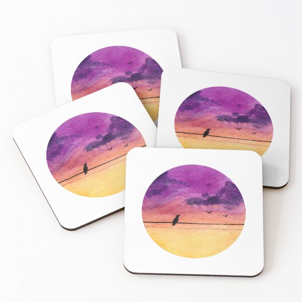 Item preview, Little Dreamer - Round - Watercolour Painting designed and sold by Pattokarts.