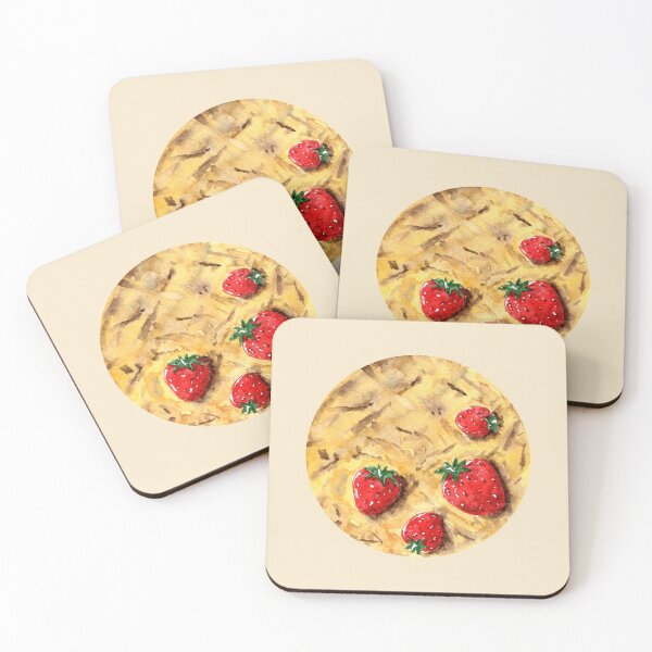 Item preview, Strawberries - Round - Watercolour Painting designed and sold by Pattokarts.