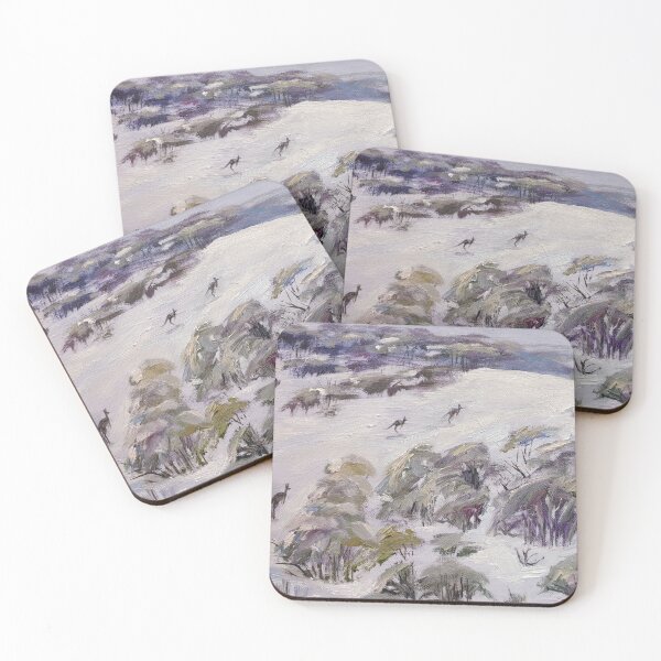 Item preview, Australian Snowy river kangaroos in the Alpine Way designed and sold by Liz HL Art Shop.