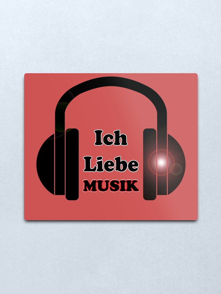 "Ich Liebe Musik Hey DJ Deutsche Hits TShirt Kopfhörer Dance Music