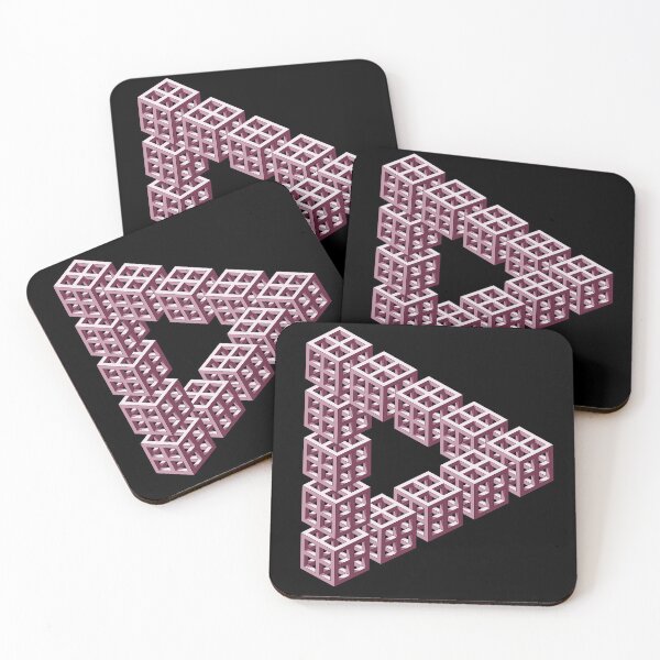 Item preview, Impossible Optical Illusion Triangle Sticker T-Shirt Cell Phone Case designed and sold by deanworld.