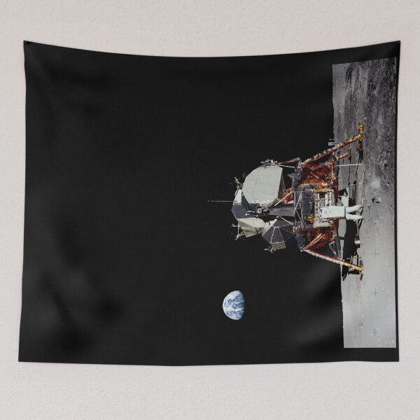 Item preview, Aldrin and Apollo 11 Lunar Module Eagle panorama designed and sold by Weston  Westmoreland.