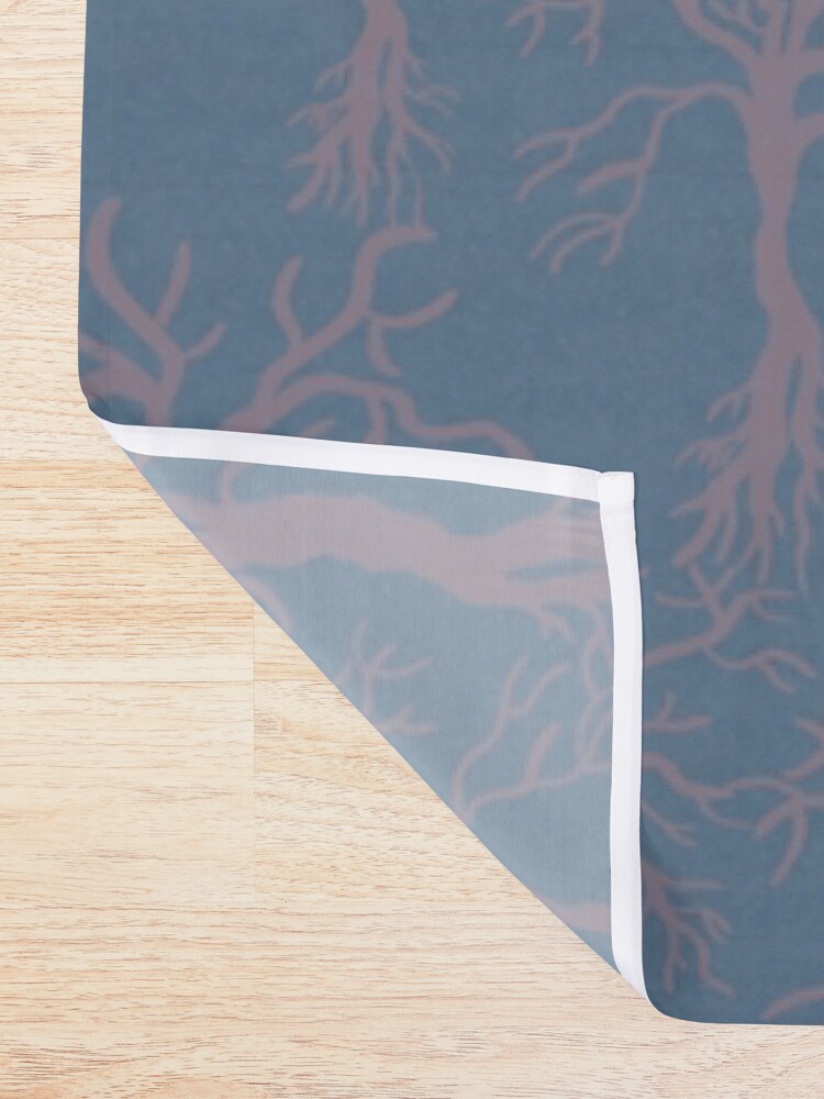 Alternate view of Subtle Winter Forest Shower Curtain
