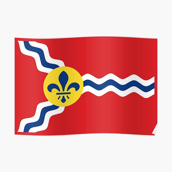 St. Louis Sports Teams Flag Poster, St. Louis Cardinals St. Louis