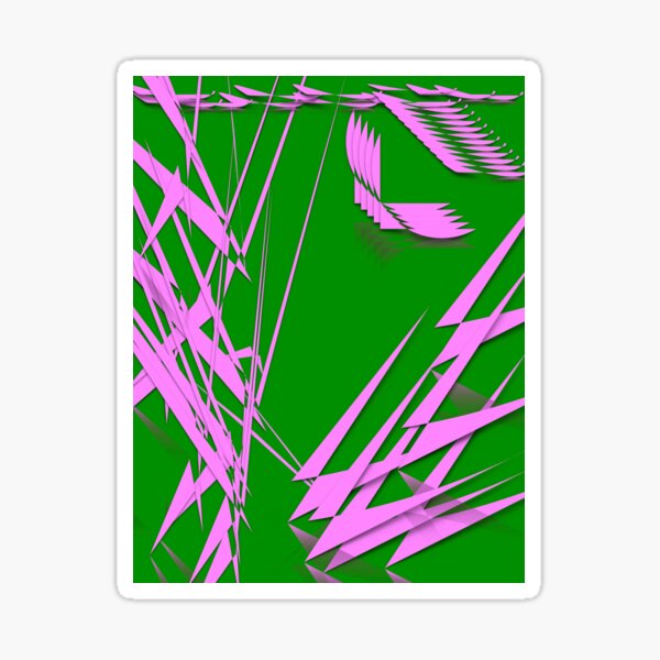 PINK & GREEN Fashions / Products Sticker
