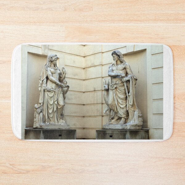 Item preview, Mythology statues of river Drava and river Inn by Palm house Vienna designed and sold by goceris.
