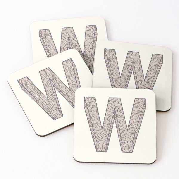 Item preview, W illustrated alphabet letter designed and sold by freshinkstain.