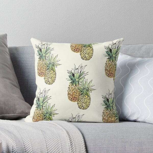 Pineapples Throw Pillow
