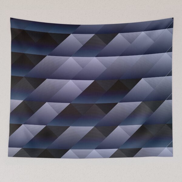 Aperçu de l'œuvre Geometric blue gray créée et vendue par Gaspar Avila.