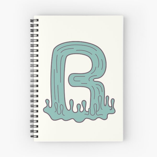 Item preview, R illustrated alphabet letter designed and sold by freshinkstain.