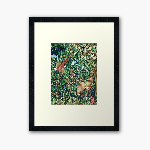 Item preview, William Morris Fox and Pheasant Tapestry Print  designed and sold by Marymarice.