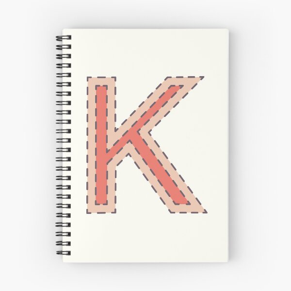 Item preview, K illustrated alphabet letter designed and sold by freshinkstain.